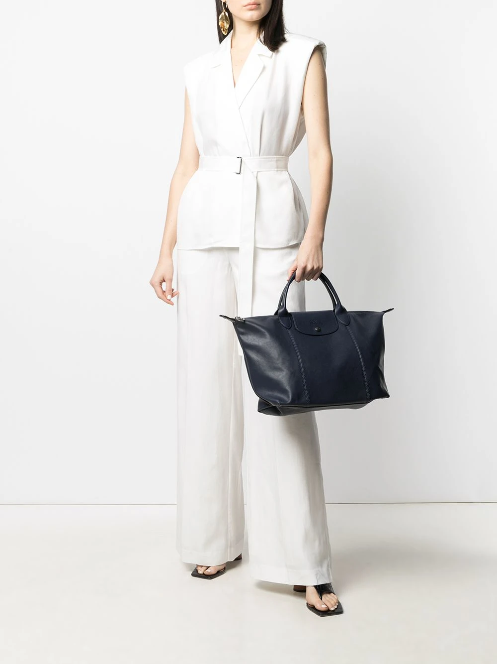 Longchamp Sac cabas Le Pliage Cuir médium Prix Bradés sacs cabas femme 4 Longchamp sac cabas Le Pliage Cuir médium