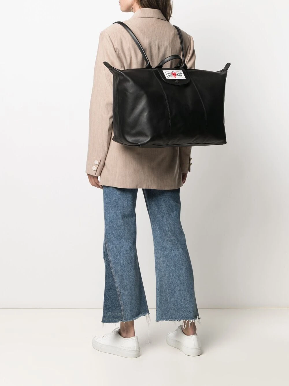 Qualité Excellente Longchamp Sac à dos Le Pliage en peau lainée sacs à dos femme 4 Longchamp sac à dos Le Pliage en peau lainée