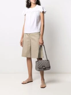 Longchamp sac porté épaule Brioche matelassé