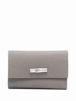 Longchamp portefeuille Roseau en cuir