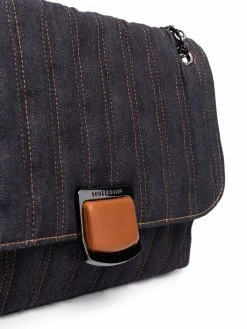 Longchamp sac à bandoulière Brioche en jean