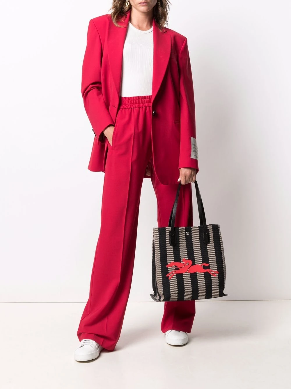 Longchamp Prix De Lancement Sac porté épaule Essential Stripes sacs cabas femme 4 Longchamp sac porté épaule Essential Stripes