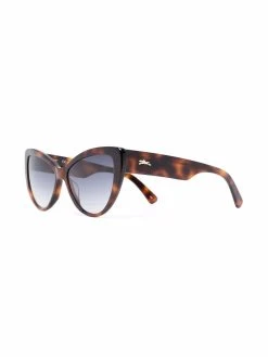 Longchamp lunettes de soleil à monture effet écaille de tortue
