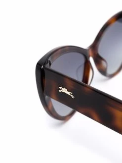 Longchamp lunettes de soleil à monture effet écaille de tortue