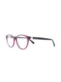 Longchamp lunettes de vue colour block à monture ronde