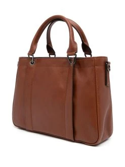 Longchamp sac à main en cuir à logo embossé