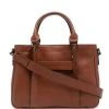 Longchamp sac à main en cuir à logo embossé