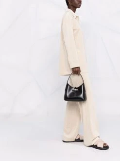 Longchamp sac porté épaule Roseau à effet peau de crocodile