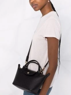 Longchamp mini sac à main Le Pliage LGP à logo embossé