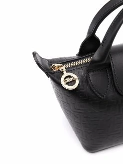 Longchamp mini sac à main Le Pliage LGP à logo embossé