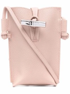 Longchamp étui pour smartphone Roseau en cuir