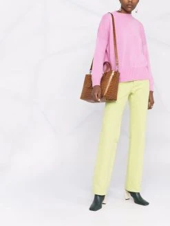 Longchamp sac à main Roseau médium à effet peau de crocodile