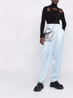 Longchamp mini sac à main Le Pliage à effet peau de crocodile