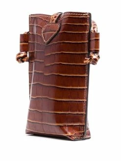 Longchamp sac à bandoulière à effet peau de crocodile