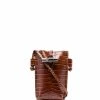 Longchamp sac à bandoulière à effet peau de crocodile