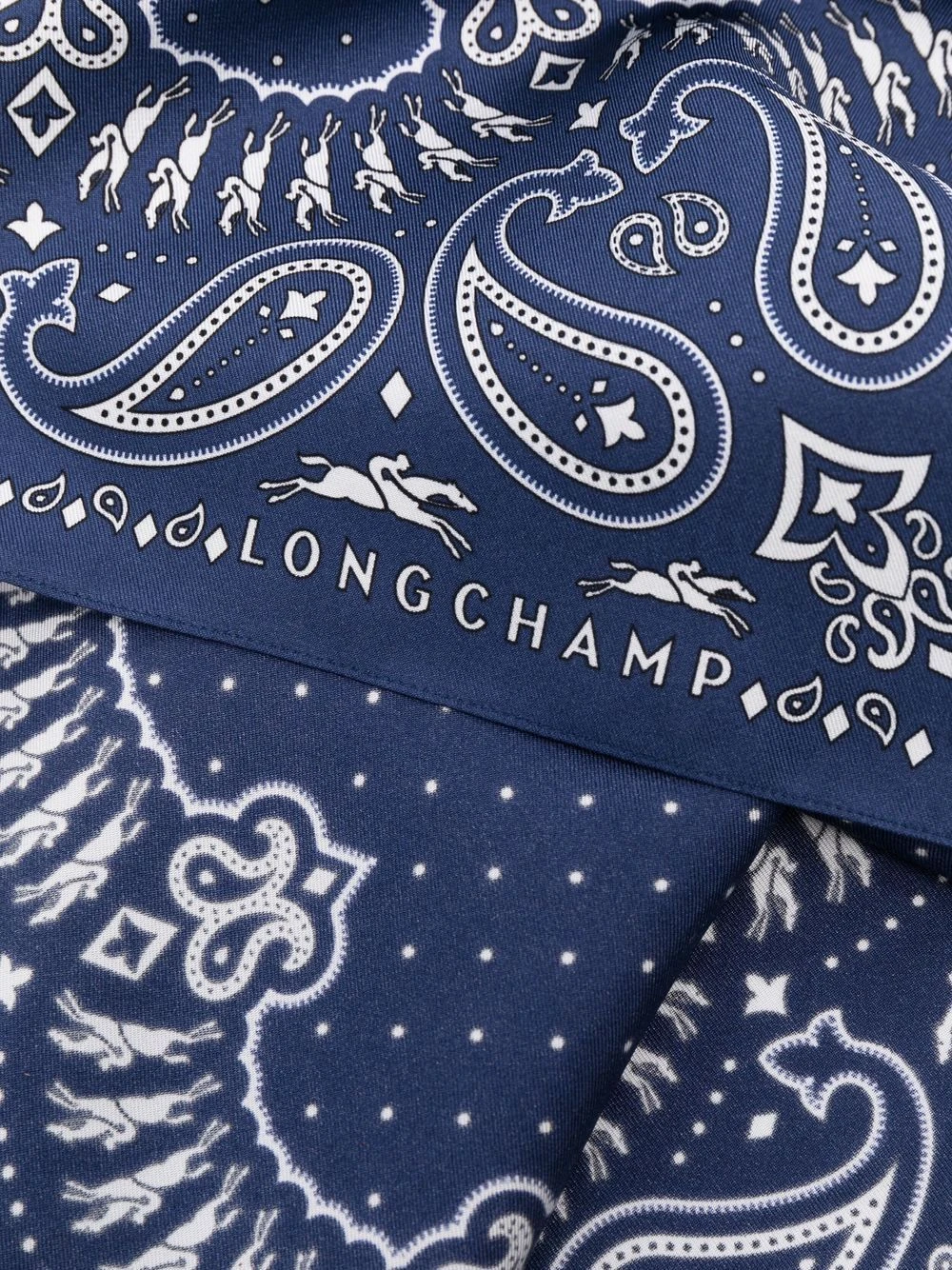 Longchamp Un Tarif Préférentiel Foulard en soie à motif cachemire Écharpes femme 6 Longchamp foulard en soie à motif cachemire