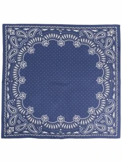 Longchamp foulard en soie à motif cachemire
