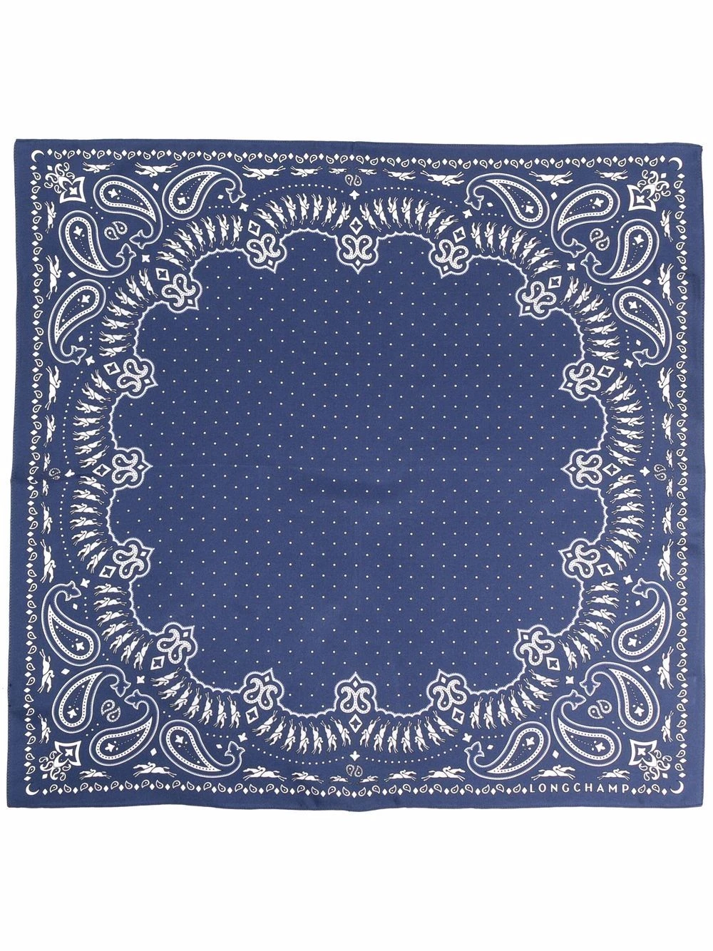 Longchamp Un Tarif Préférentiel Foulard en soie à motif cachemire Écharpes femme 4 Longchamp foulard en soie à motif cachemire