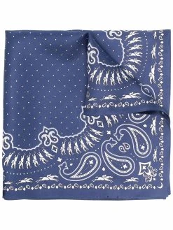 Longchamp foulard en soie à motif cachemire
