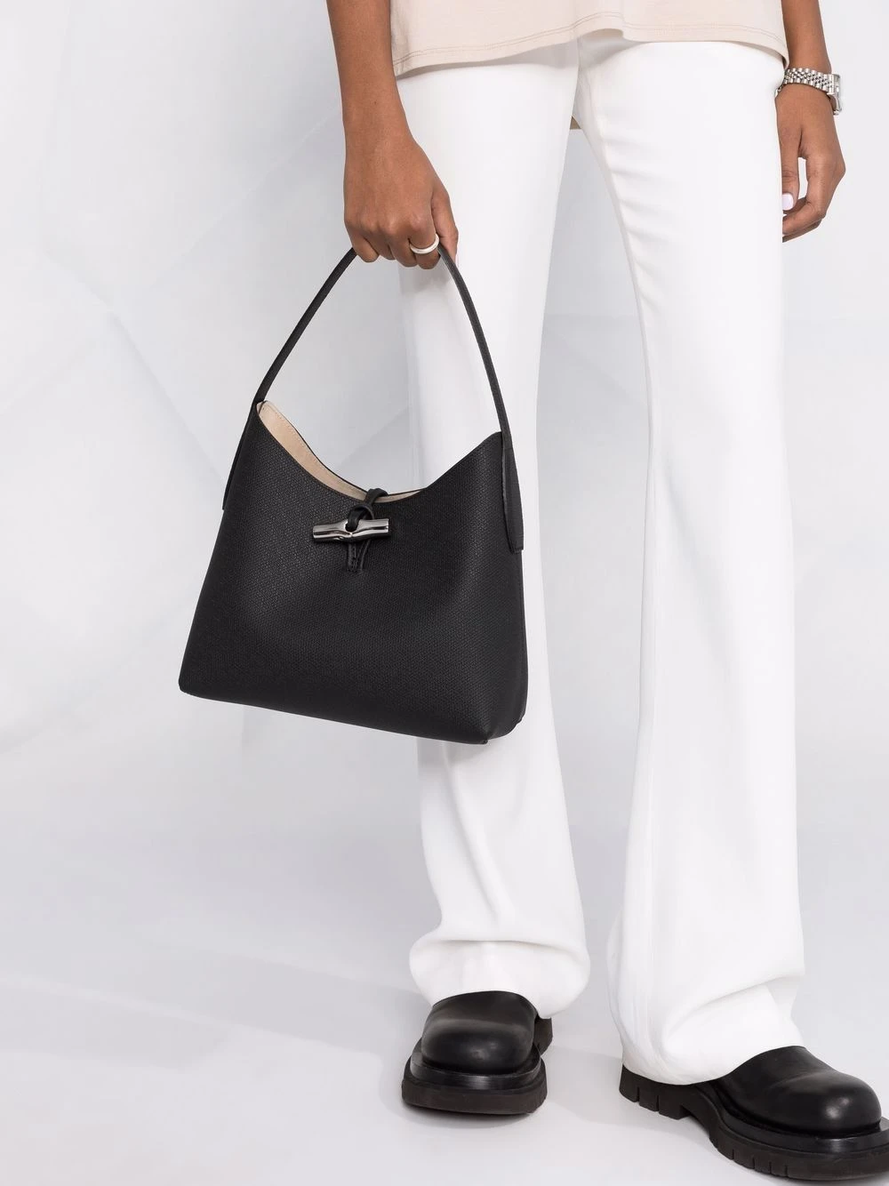 Garantie De Qualité 100% Longchamp Sac porté épaule Roseau médium sacs porté épaule femme 5 Longchamp sac porté épaule Roseau médium