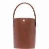 Longchamp sac seau Le Pliage Cuir de Russie