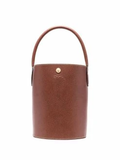 Longchamp sac seau Le Pliage Cuir de Russie