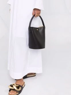 Longchamp sac seau Le Pliage Cuir de Russie